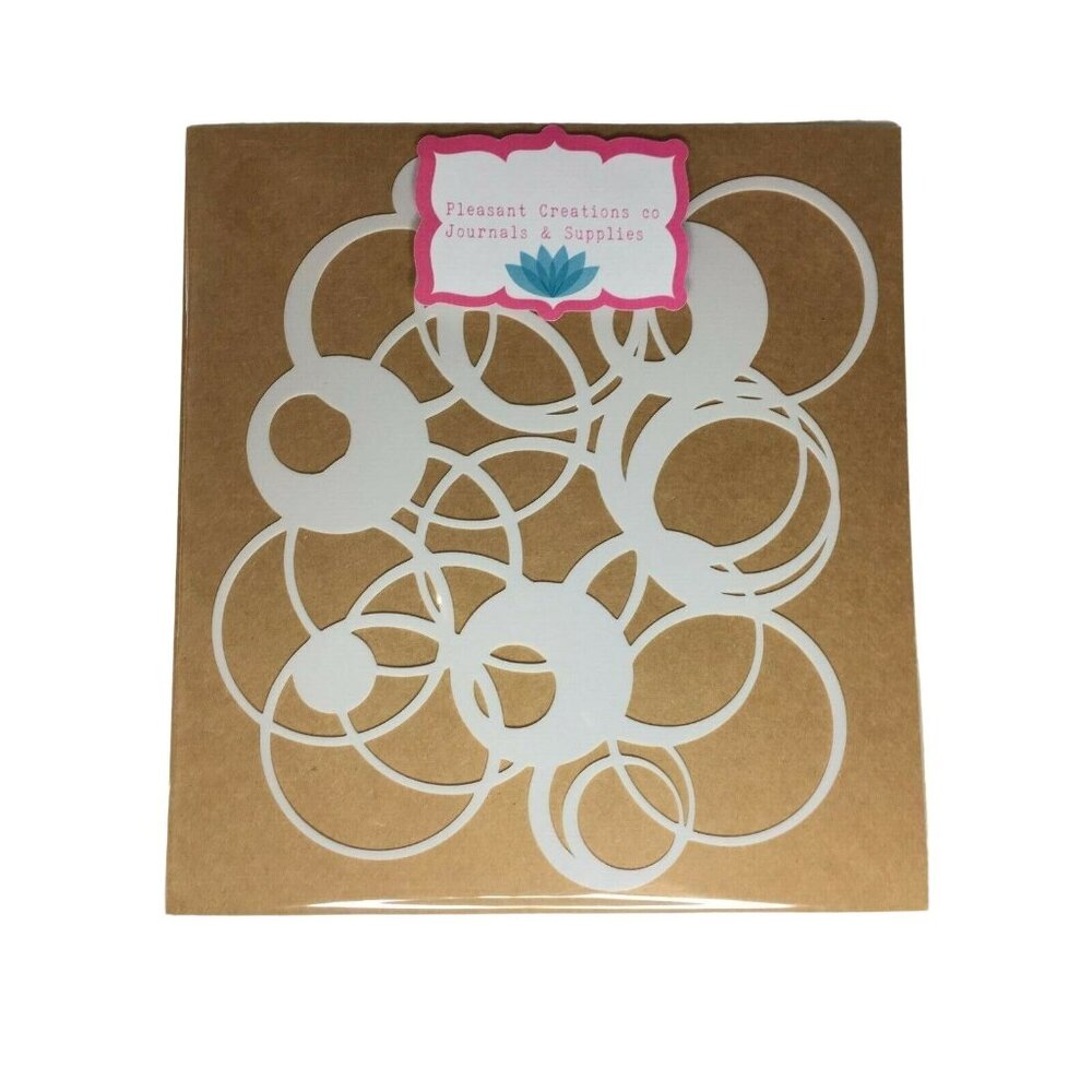Intertwined Circle Stencil Mixed Media Pleasant Creations